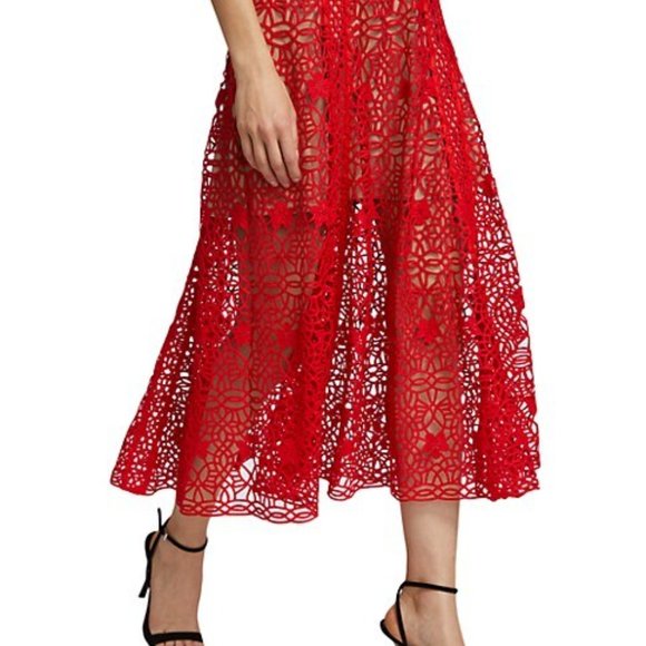 Self Portrait Guipure Lace Midi Dress - Picture 4 of 9